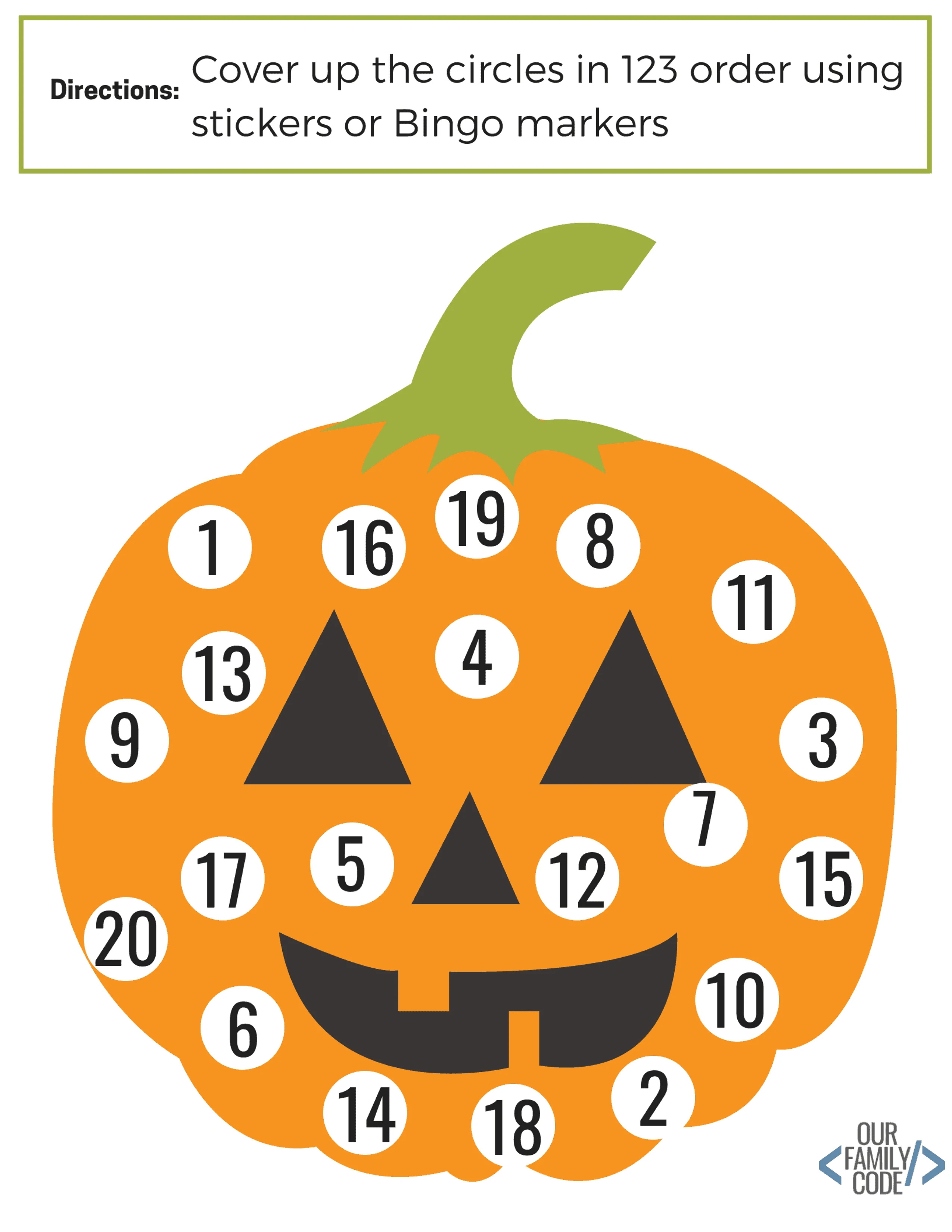 free printable preschool halloween worksheet