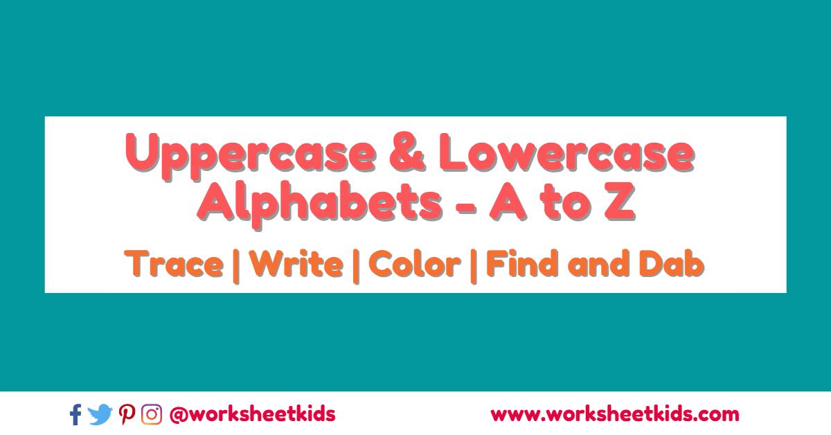 Alphabet tracing worksheets pdf | Preschool &amp; Kindergarten tracing ...