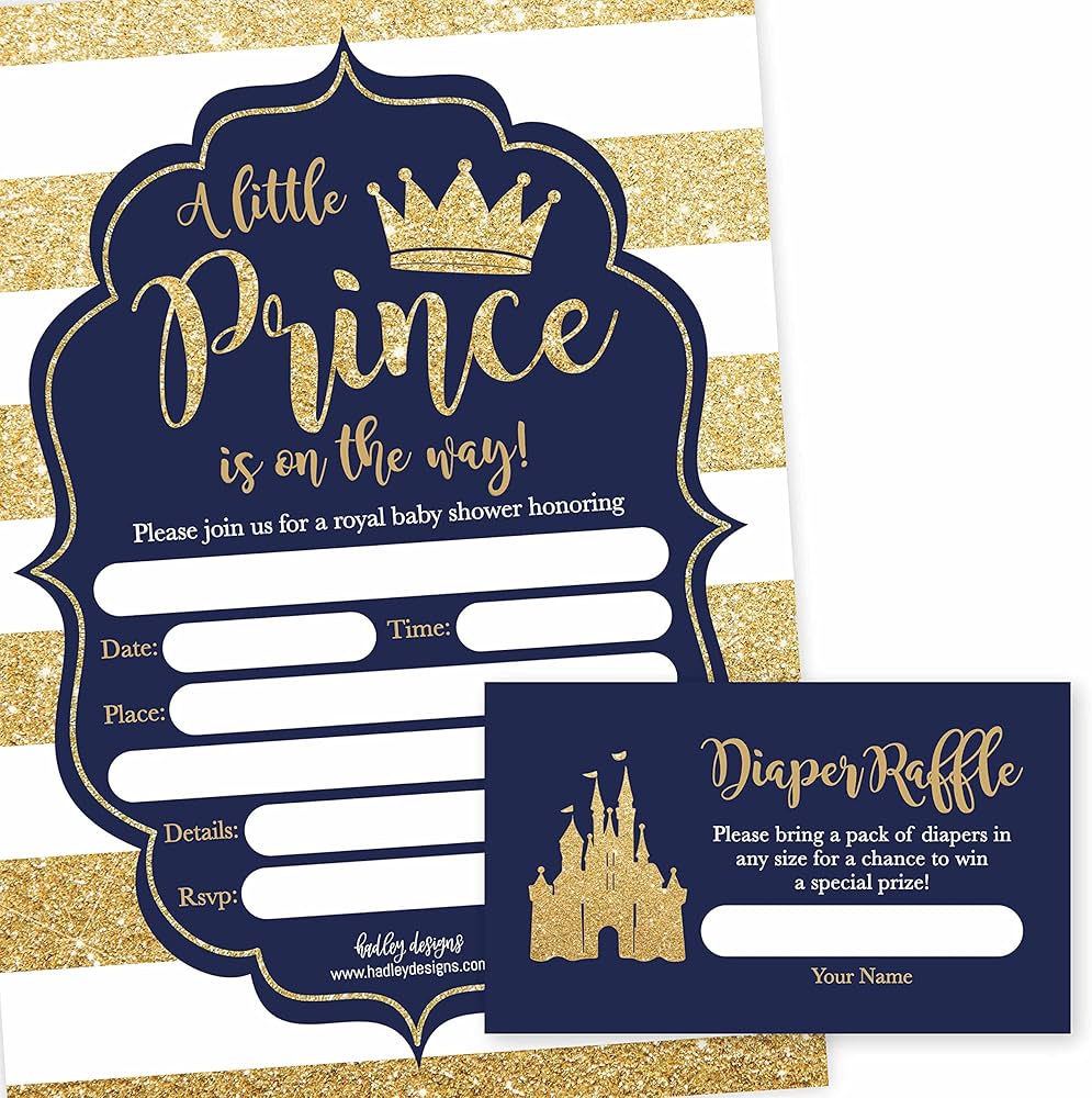 free printable prince diaper raffle tickets