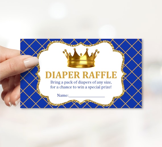 free printable prince diaper raffle tickets