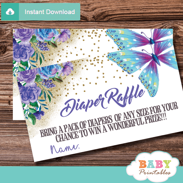 free printable prince diaper raffle tickets