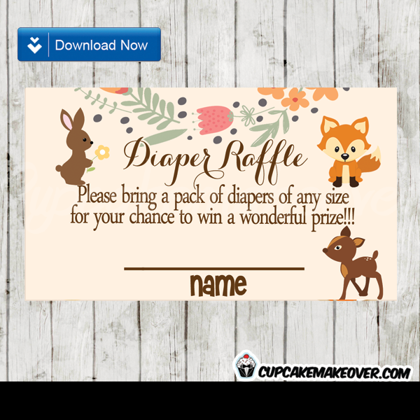 free printable prince diaper raffle tickets