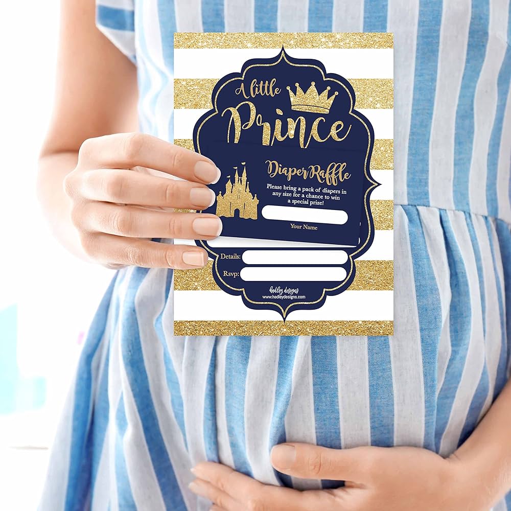 free printable prince diaper raffle tickets
