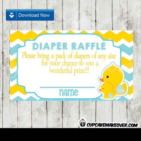 free printable prince diaper raffle tickets