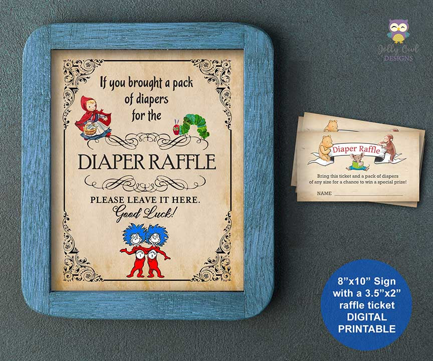 free printable prince diaper raffle tickets