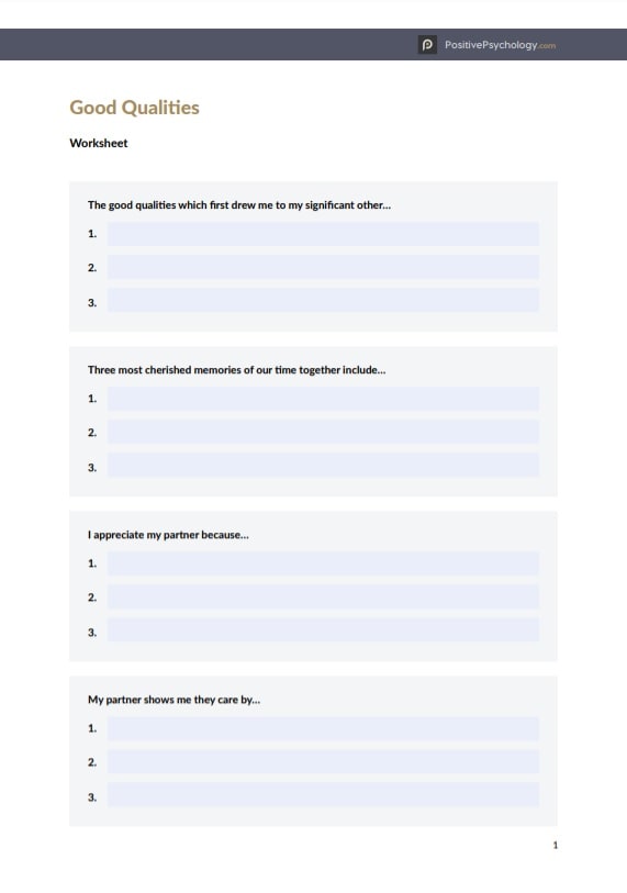 free printable psychology worksheet