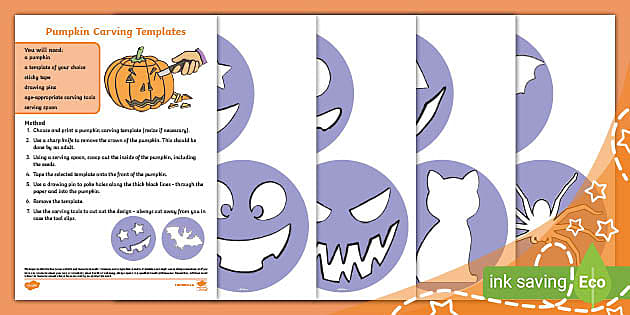 free printable pumpkin stencils uk