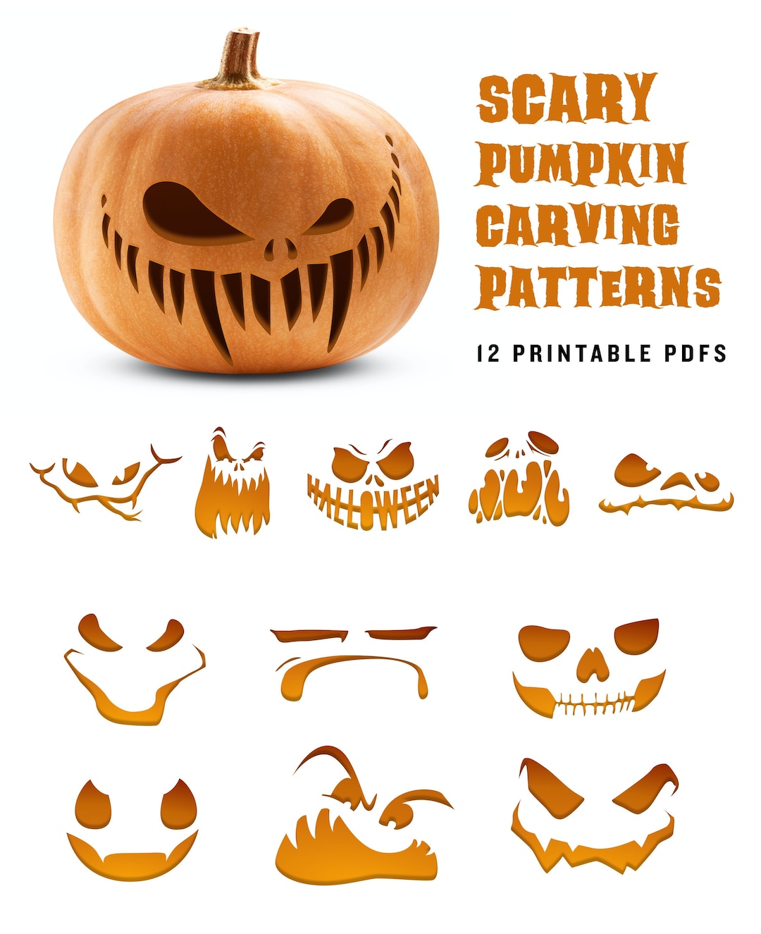 free printable pumpkin stencils uk