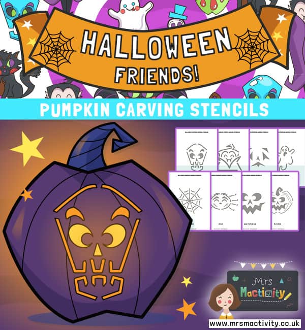 How To Carve A Pumpkin With Our Pumpkin Stencil Printable