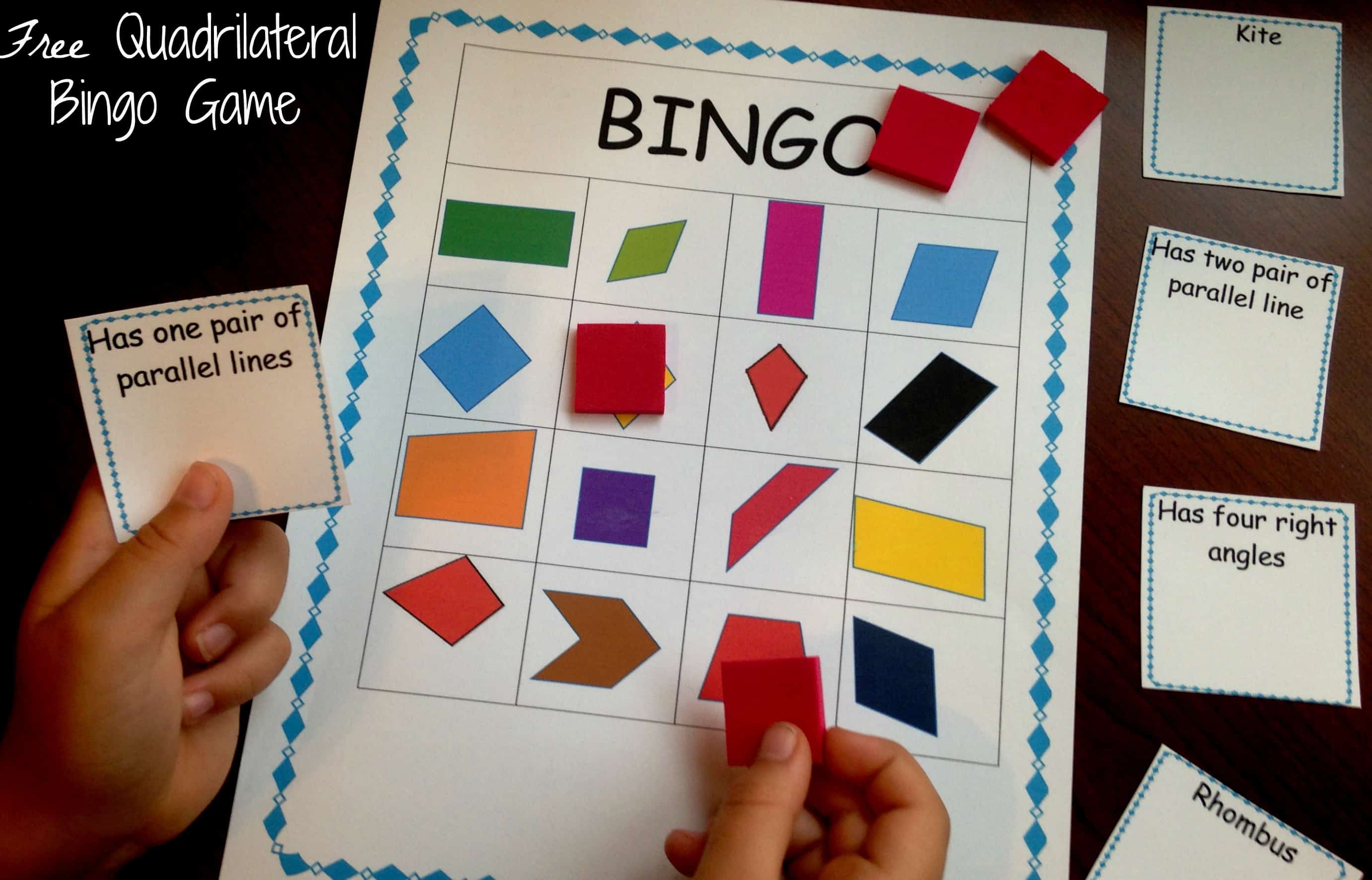 free printable quadrilateral shapes