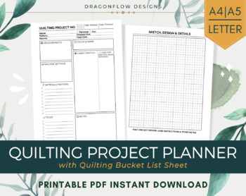 free printable quilt journal