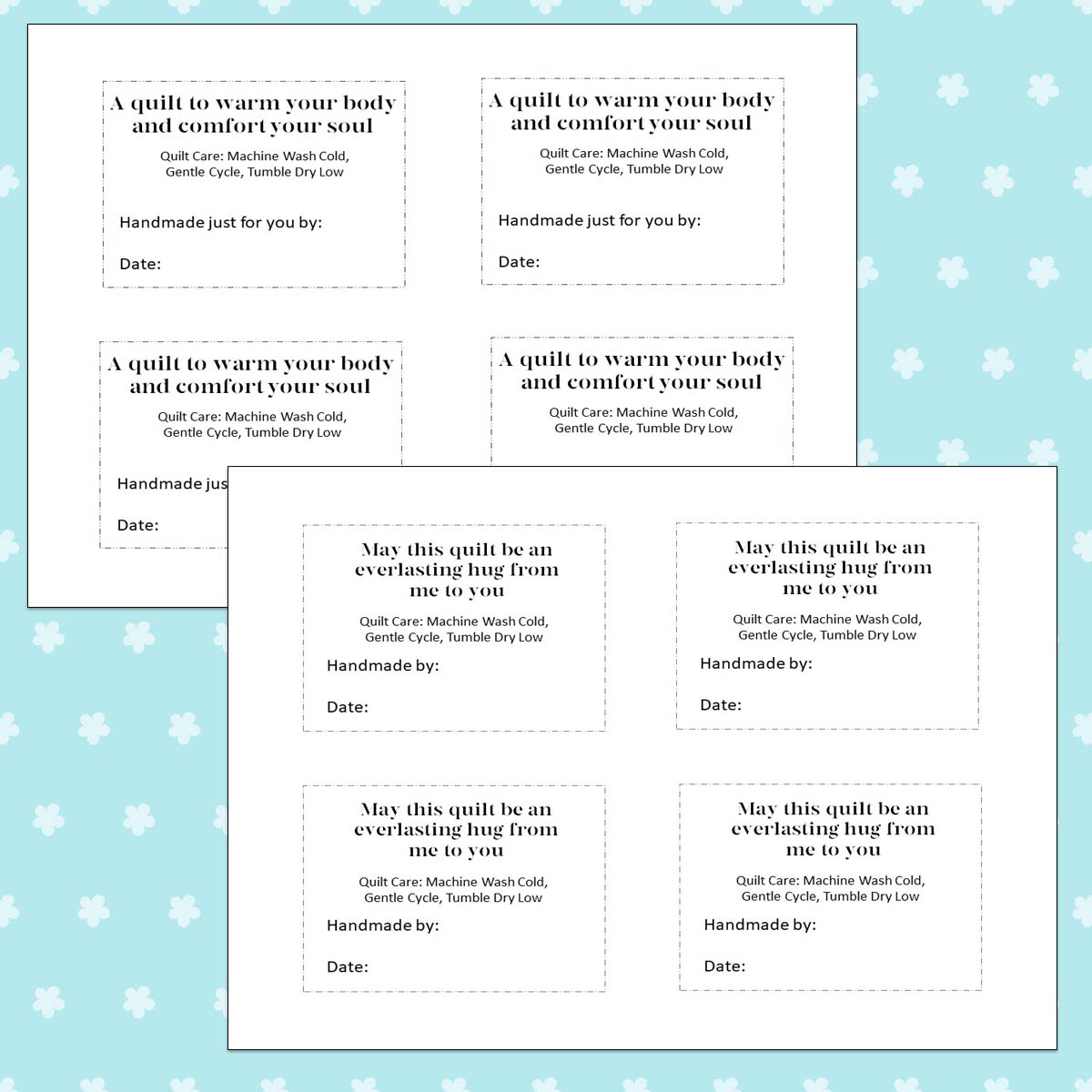 free printable quilt label patterns