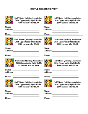 free printable quilt raffle tickets
