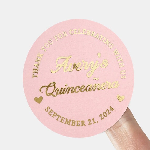 free printable quinceanera labels