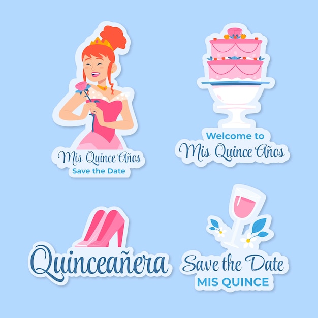free printable quinceanera labels