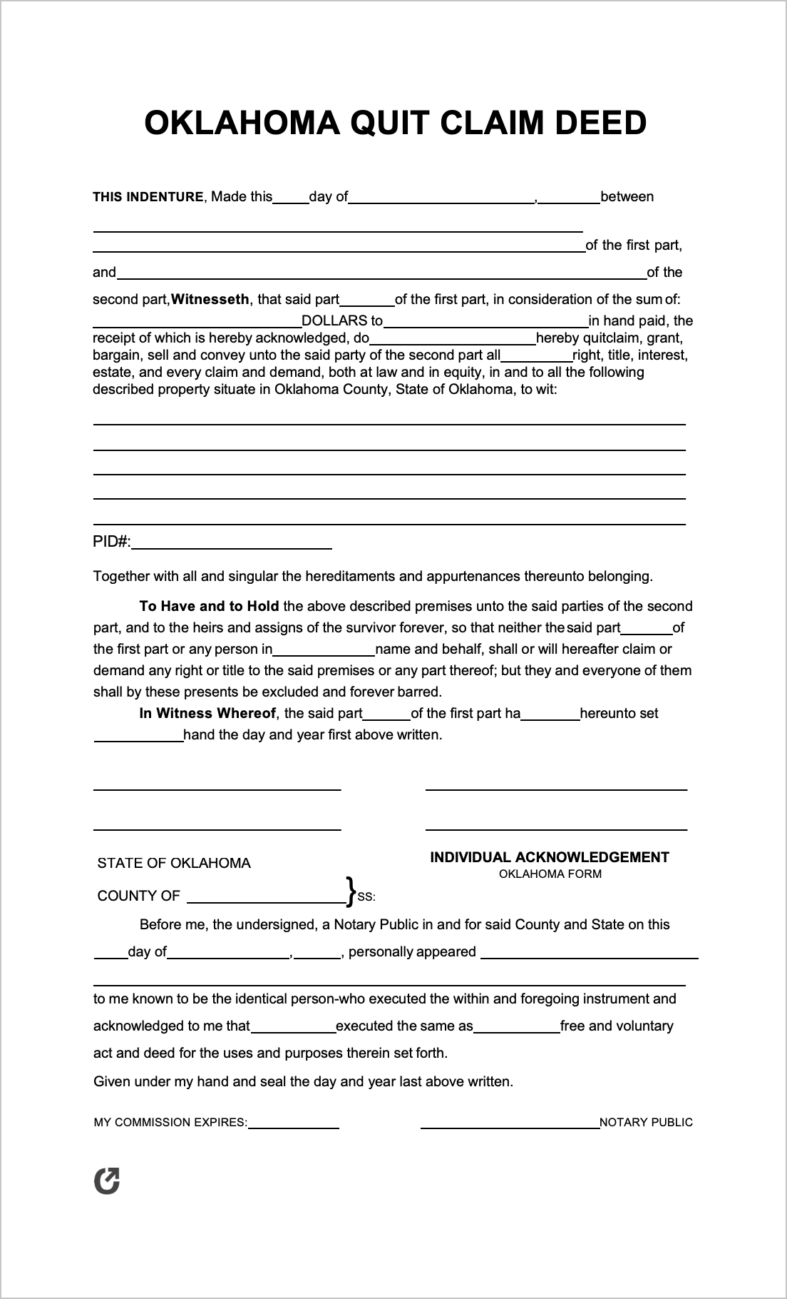 free printable quit claim deed arkansas