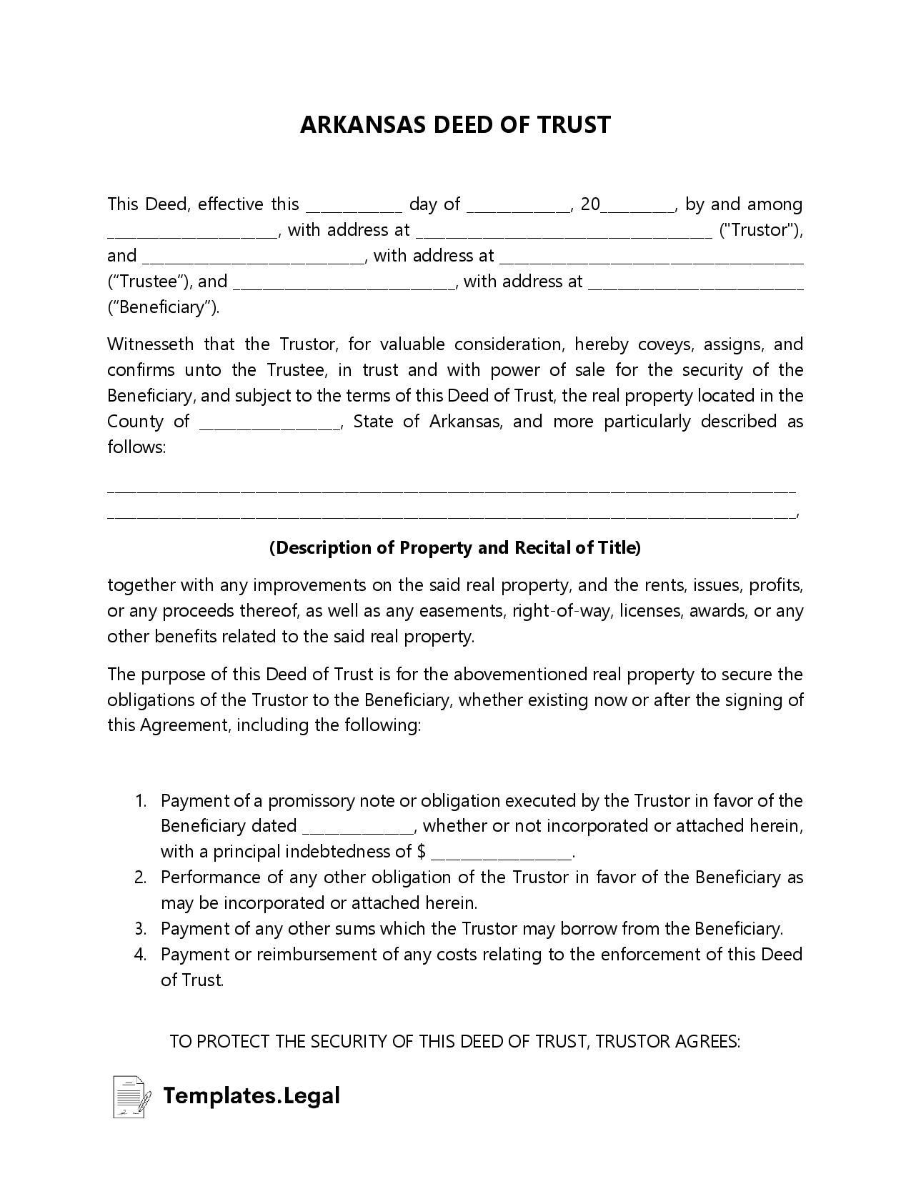 free printable quit claim deed arkansas