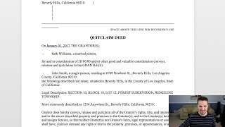free printable quit claim deed form ohio
