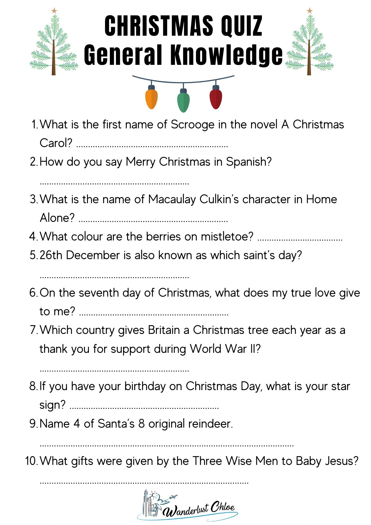 free printable quiz questions uk