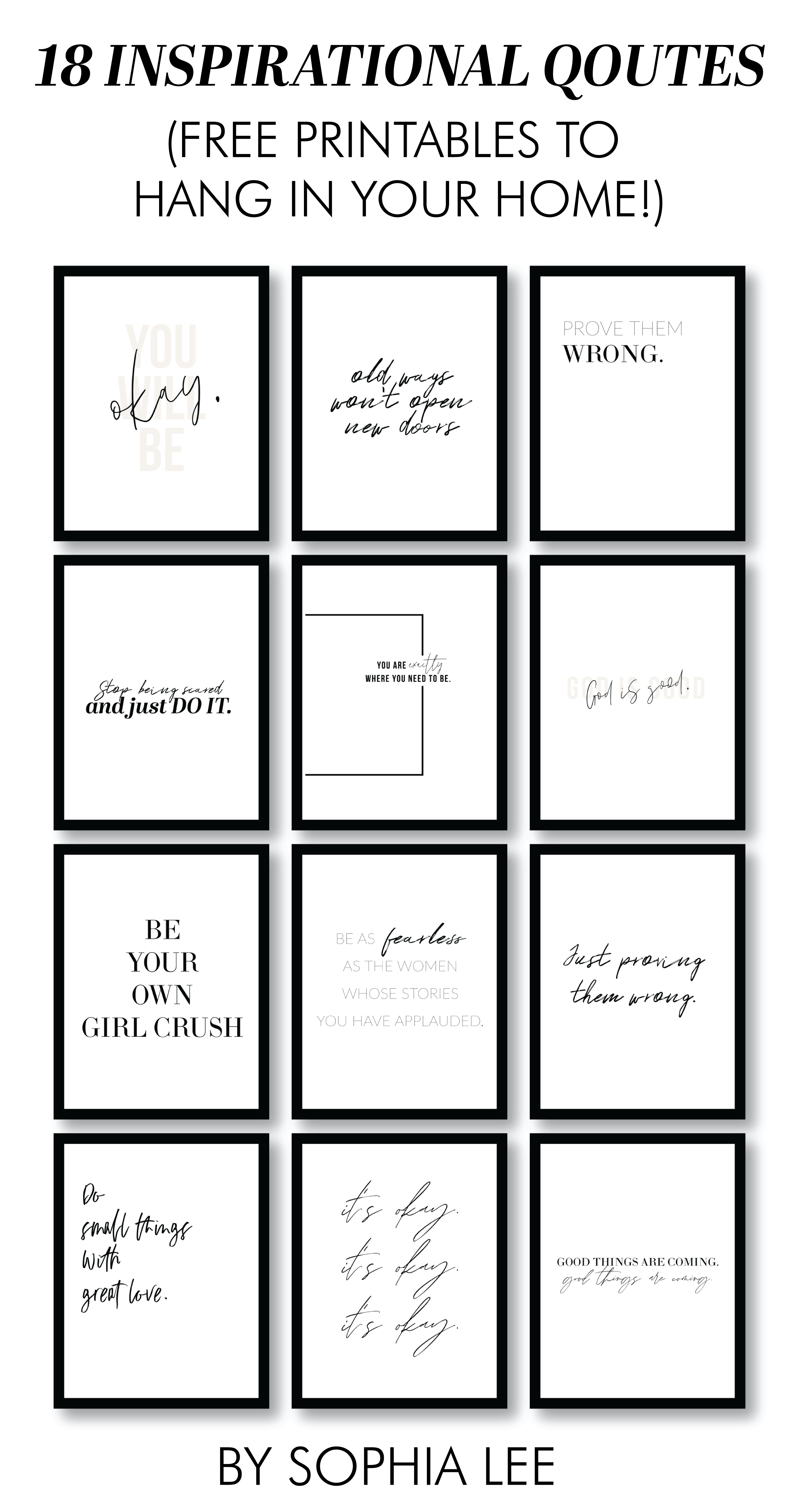 free printable quotes list