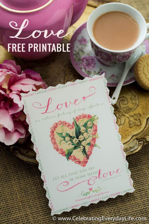 Flowered Vintage Calligraphy Quote {Mothers Day Free Printable ...