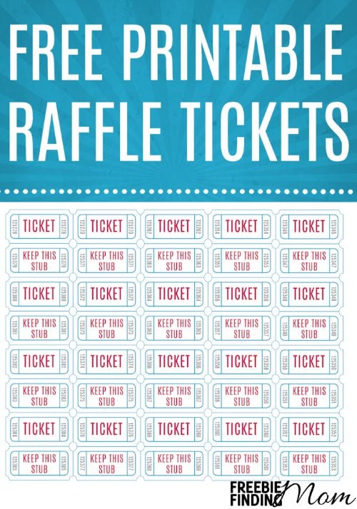 free printable raffle tickets download