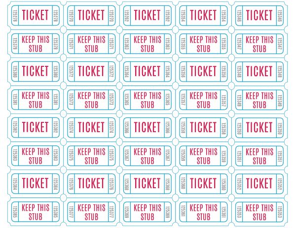 free printable raffle tickets download