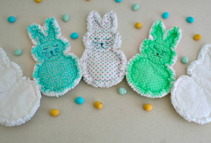 Printable Rag Quilt Bunny Tutorial PDF Pattern - Super Mom - No Cape!