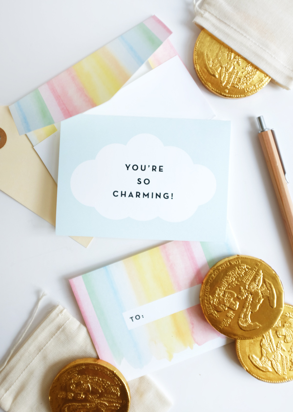 free printable rainbow stationery