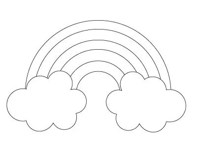 11 Free Free Printable Rainbow Templates - The Artisan Life