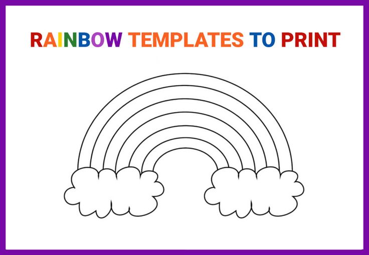 free printable rainbow stencils