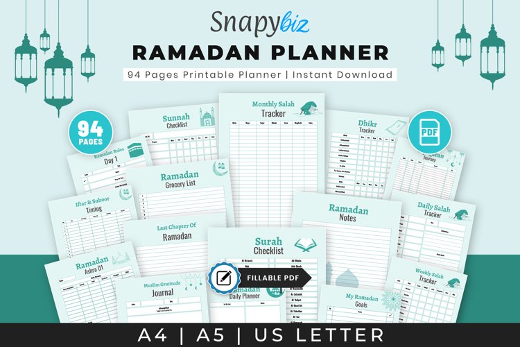 Ramadan Printable Planner, Ramadan Checklist, (2409696)