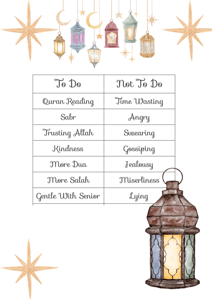 Free Printable Ramadan Journal Planner - In The Playroom