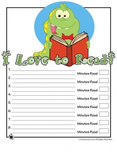 free printable reading logs for preschoolers