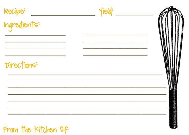 free printable recipe card maker