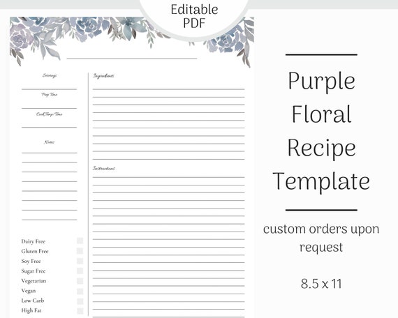 free printable recipe card maker