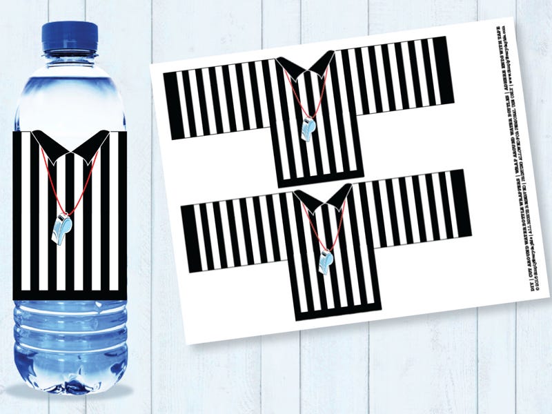 Free Printable Referee Water Bottle Labels Free Printable Referee Water Bottle Labels