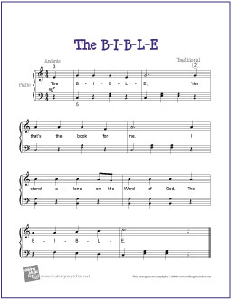 The B-I-B-L-E | Free Easy Piano Sheet Music
