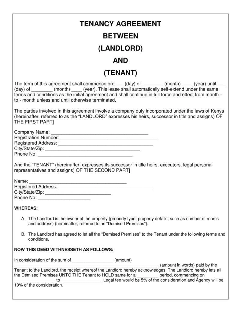 free printable rental agreement uk