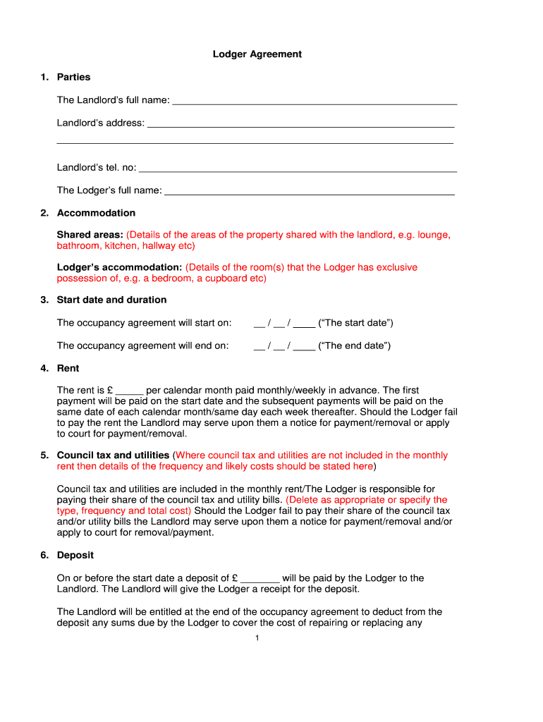 free printable rental agreement uk
