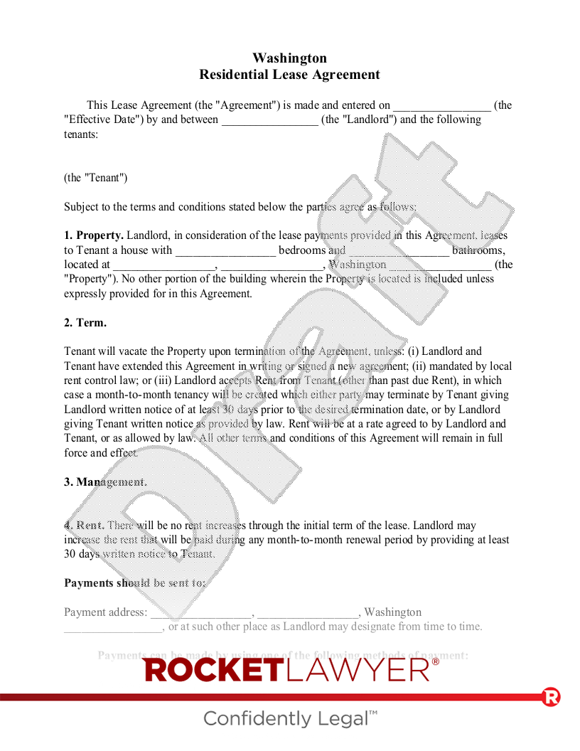 Free Washington Roommate Agreement Form | PDF | WORD - Worksheets Library