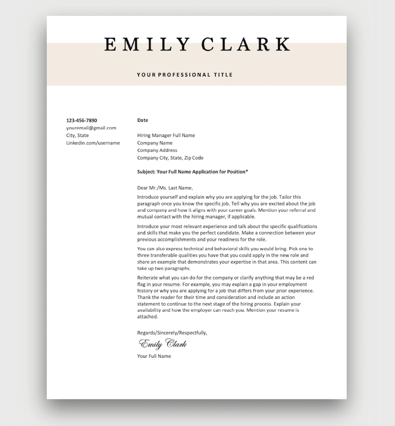 free printable resume and cover letter templates