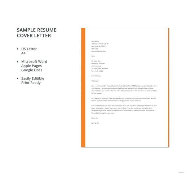 free printable resume and cover letter templates