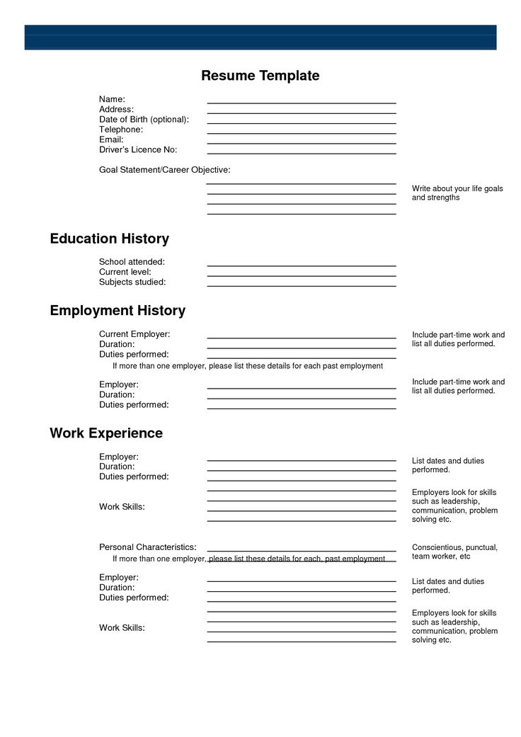 free printable resume and cover letter templates