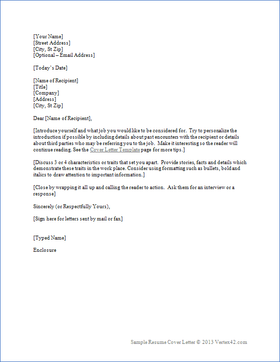 free printable resume and cover letter templates