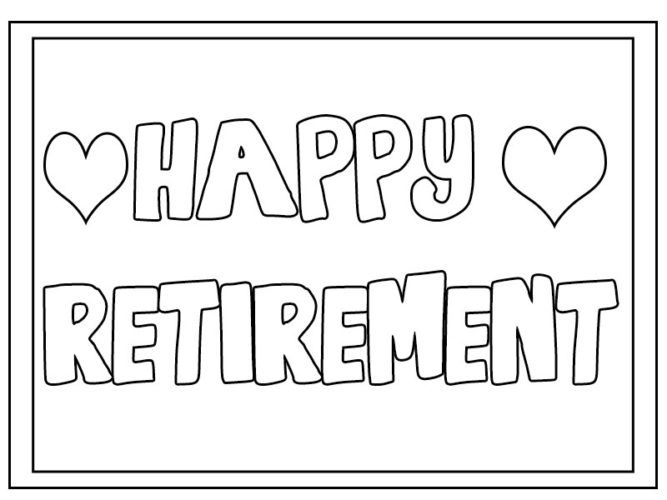 15 Happy Retirement Coloring Pages Free Printable - Worksheets Library