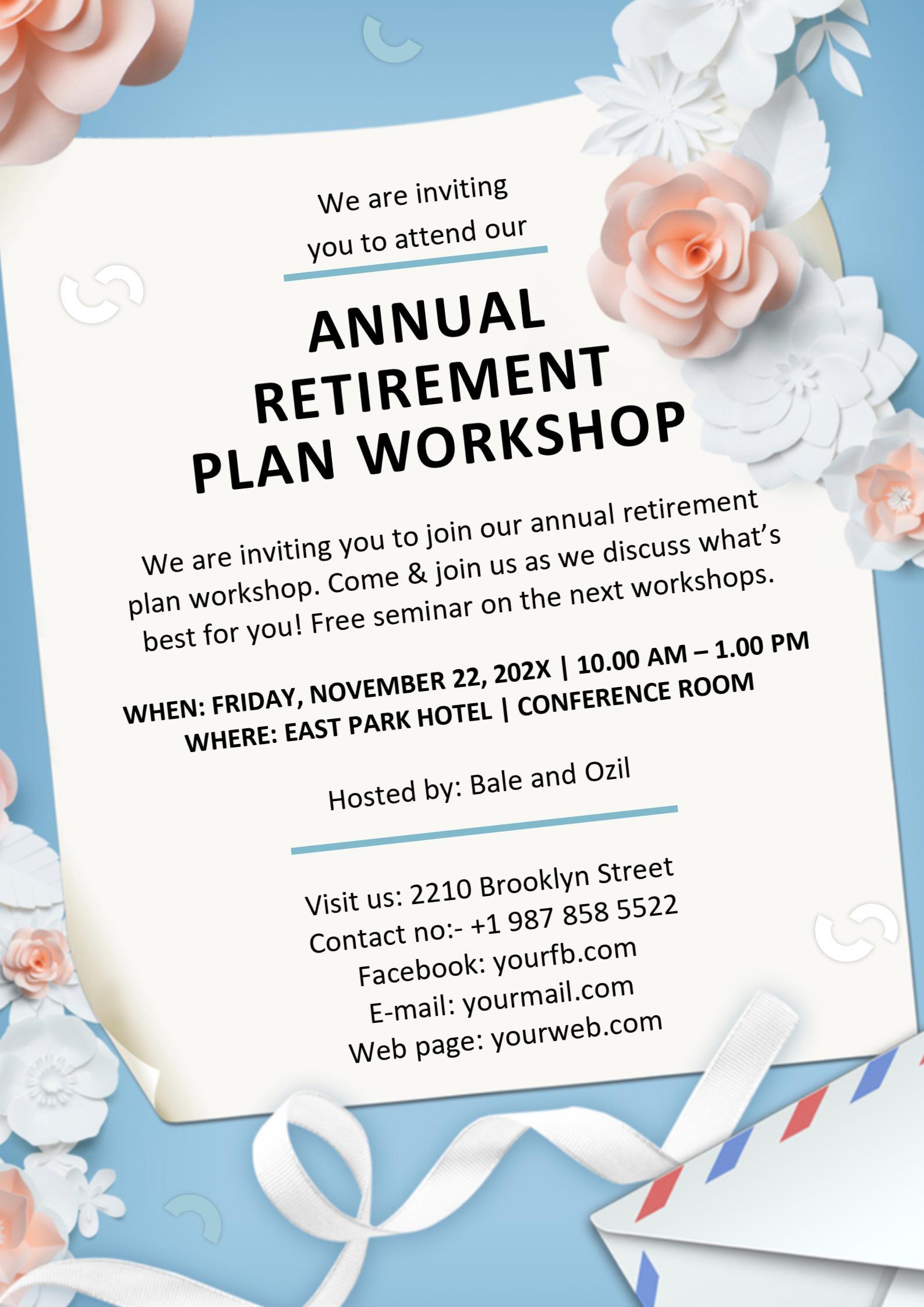 WORD of Simple Retirement Invitation.docx | WPS Free Templates