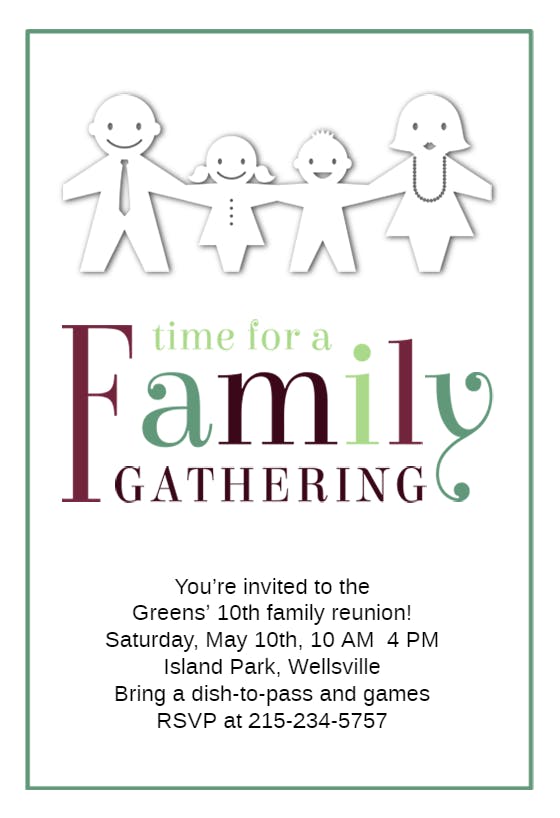 free printable reunion invitation templates