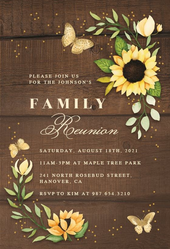 free printable reunion invitation templates