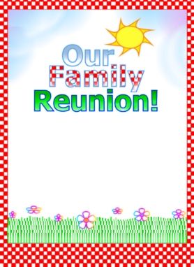 free printable reunion invitation templates